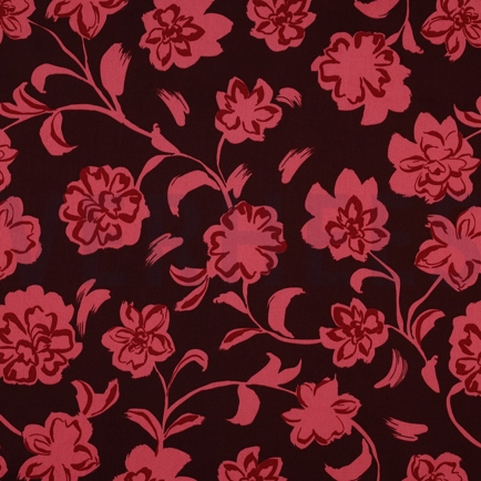 COTTON SATIN FLOWERS BORDEAUX (hover)