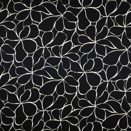 COTTON SATIN FLOWERS BLACK (hover)