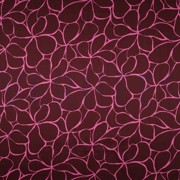 COTTON SATIN FLOWERS BORDEAUX (thumbnail)