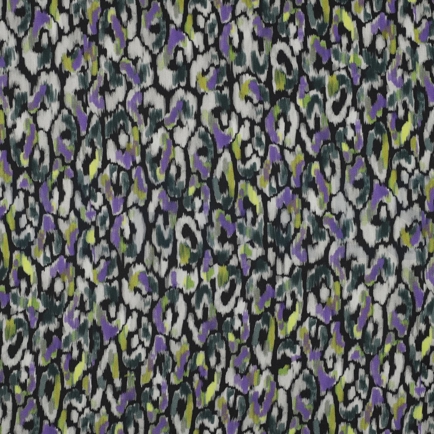 COTTON SATIN DIGITAL ANIMAL SKIN BLACK (hover)