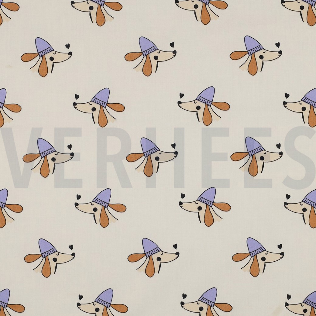 FINE POPLIN DOGS OFF-WHITE