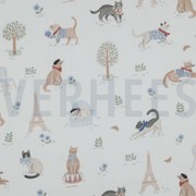 FINE POPLIN DIGITAL VIVE LA FRANCE WHITE (thumbnail)