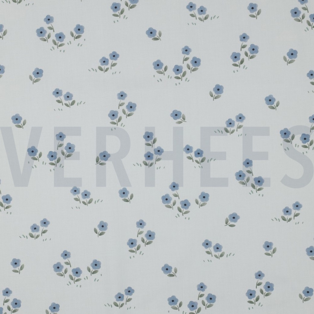 FINE POPLIN DIGITAL VIVE LA FRANCE WHITE