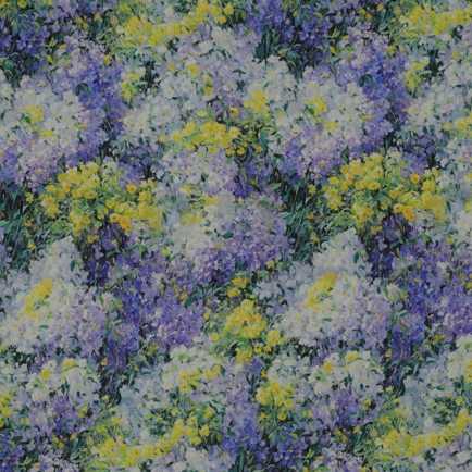 VISCOSE RADIANCE DIGITAL FLOWERS BLUE (hover)