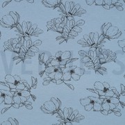 BAMBOO COTTON JERSEY FLOWERS JEANS (thumbnail)
