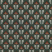 CANVAS FLOWERS OLD GREEN (thumbnail)