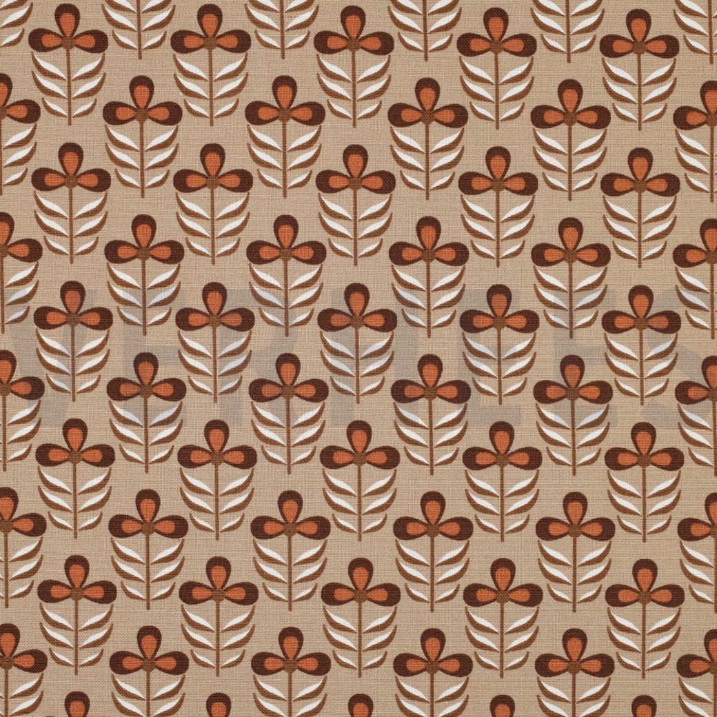 CANVAS FLOWERS SAND