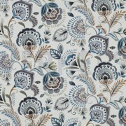 CANVAS DIGITAL PAISLEY OFF WHITE BLUE (thumbnail)