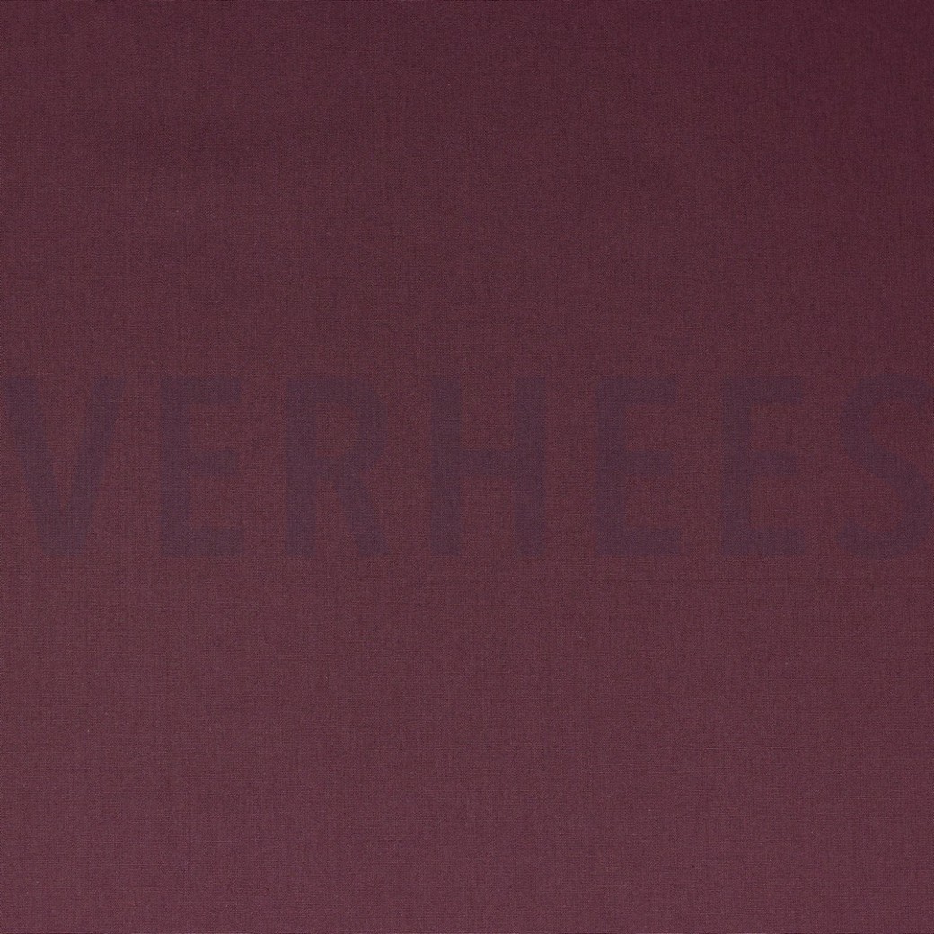 COTTON POPLIN AUBERGINE