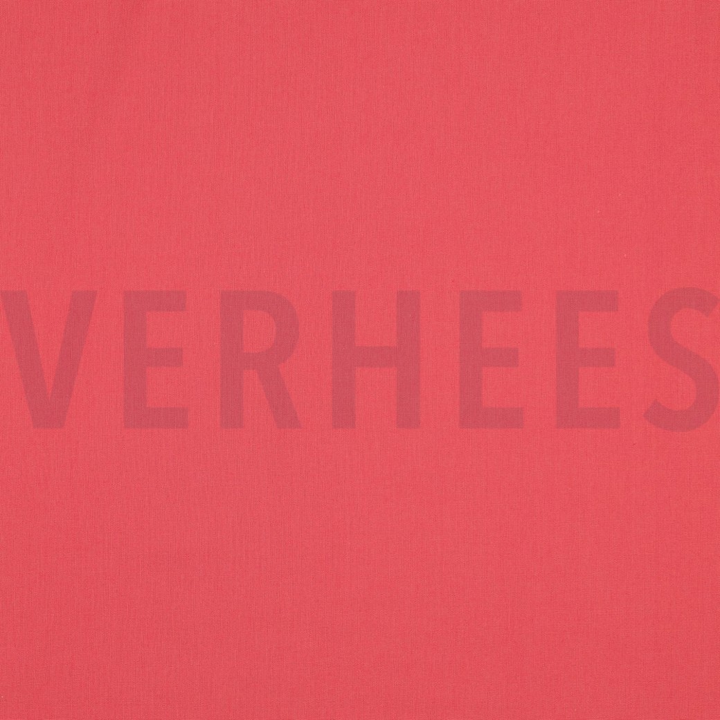 COTTON POPLIN DARK CORAL