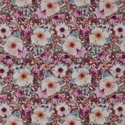 POPLIN DIGITAL FLOWERS MAUVE (thumbnail)