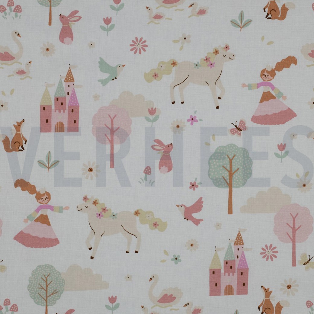 POPLIN CASTLES WHITE