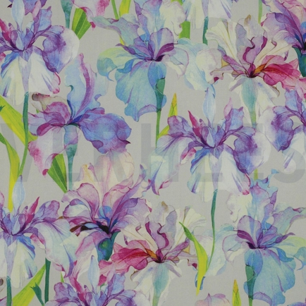 VISCOSE RADIANCE DIGITAL FLOWERS ECRU (hover)