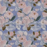 VISCOSE JERSEY DIGITAL FLOWERS LIGHT BLUE (thumbnail)