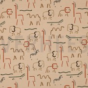 SOFT SWEAT SAFARI ANIMALS SAND (thumbnail)