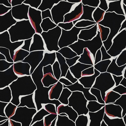 VISKOSE ROSELLA STRETCH BLUMEN SCHWARZ (hover)