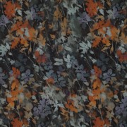 VISCOSE SATIN DIGITAL FLOWERS BLACK (thumbnail)