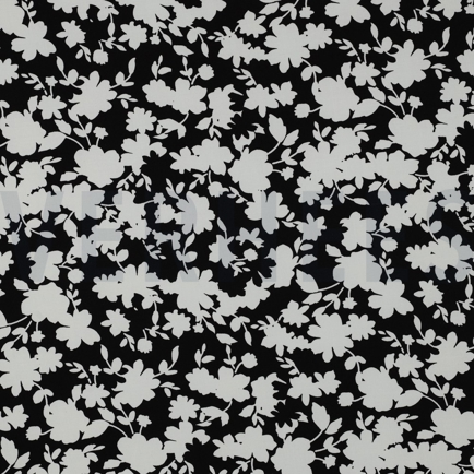 VISCOSE STRETCH FLOWERS BLACK (hover)