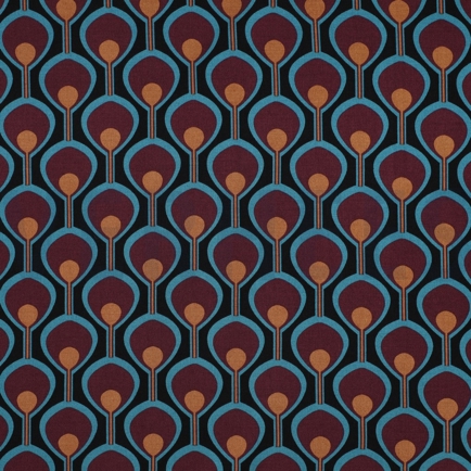 VISCOSE ROSELLA STRETCH ABSTRACT BLACK (hover)