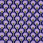 ROSELLA STRETCH ABSTRACT DARK PURPLE (thumbnail)