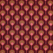 ROSELLA STRETCH ABSTRACT BORDEAUX (thumbnail)
