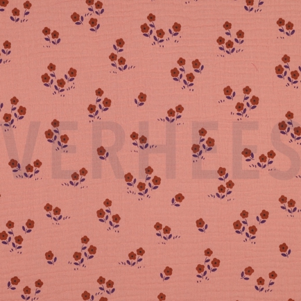 DOUBLE GAUZE FLOWERS PEACH (hover)