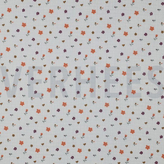 DOUBLE GAUZE FLOWERS WHITE #7