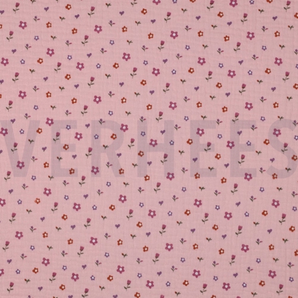 DOUBLE GAUZE FLOWERS LIGHT PINK (hover)