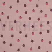 DOUBLE GAUZE FRUITS SOFT ROSE (thumbnail)