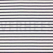 FRENCH TERRY STRIPE ECRU/NAVY (thumbnail)