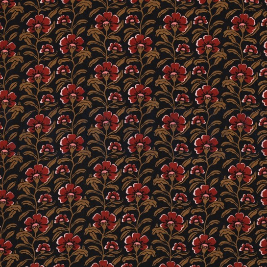 VISKOSE RADIANCE BLUMEN SCHWARZ #7