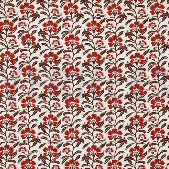 VISCOSE RADIANCE BLOEMEN GEBROKEN WIT #7