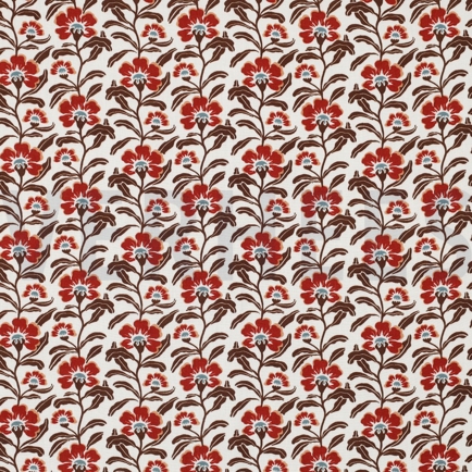 VISCOSE RADIANCE FLOWERS OFF WHITE (hover)