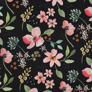 SOFTSHELL DIGITAL FLOWERS BLACK (thumbnail)