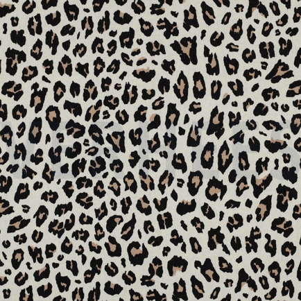 LINEN VISCOSE ANIMAL SKIN BEIGE (hover)