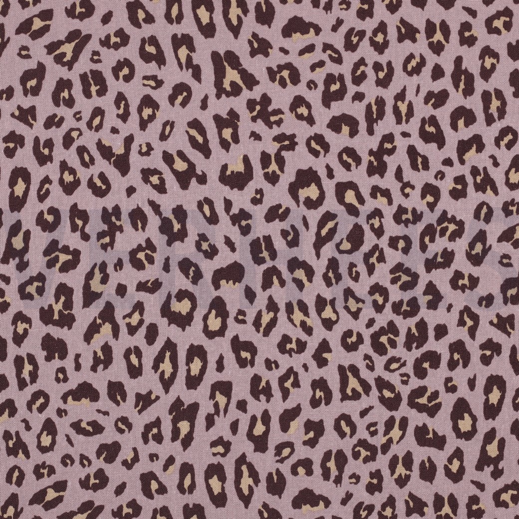 LINEN VISCOSE ANIMAL SKIN MAUVE