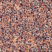 LINEN JERSEY DIGITAL LEOPARD PRINT NATURAL ORANGE (thumbnail)