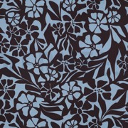 COTTON VISCOSE FLOWERS LIGHT BLUE (thumbnail)