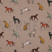JERSEY MELANGE DOGS TAUPE (thumbnail)
