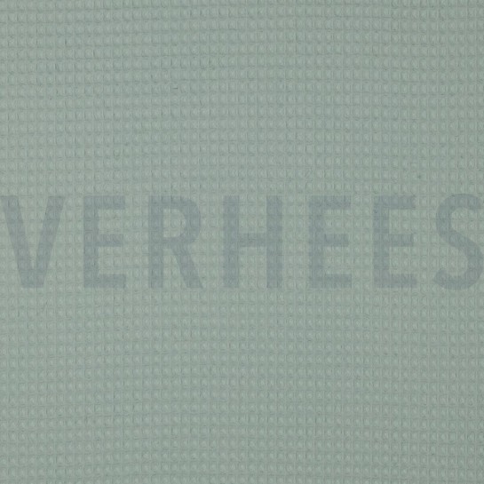 BAUMWOLLE WAFFEL HELLMINT #7