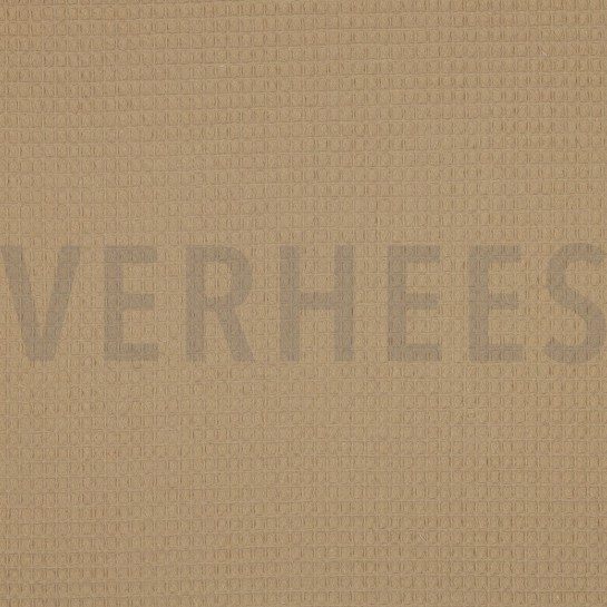 BAUMWOLLE WAFFEL HELL SAND #7