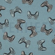 JERSEY MELANGE GAMECONTROLLER SMOKE BLUE (thumbnail)