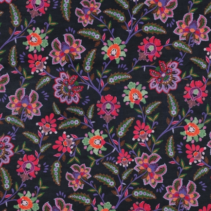 SOFTSHELL DIGITAL FLOWERS NAVY (hover)