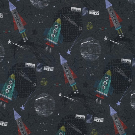 FRENCH TERRY DIGITAAL RUIMTE ANTRACIET #7