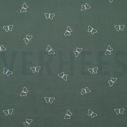 BABYCORD GLITTER BUTTERFLIES SAGE (hover)