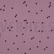 RIB JERSEY HEARTS MAUVE (thumbnail)