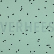 RIB JERSEY HEARTS SAGE (thumbnail)