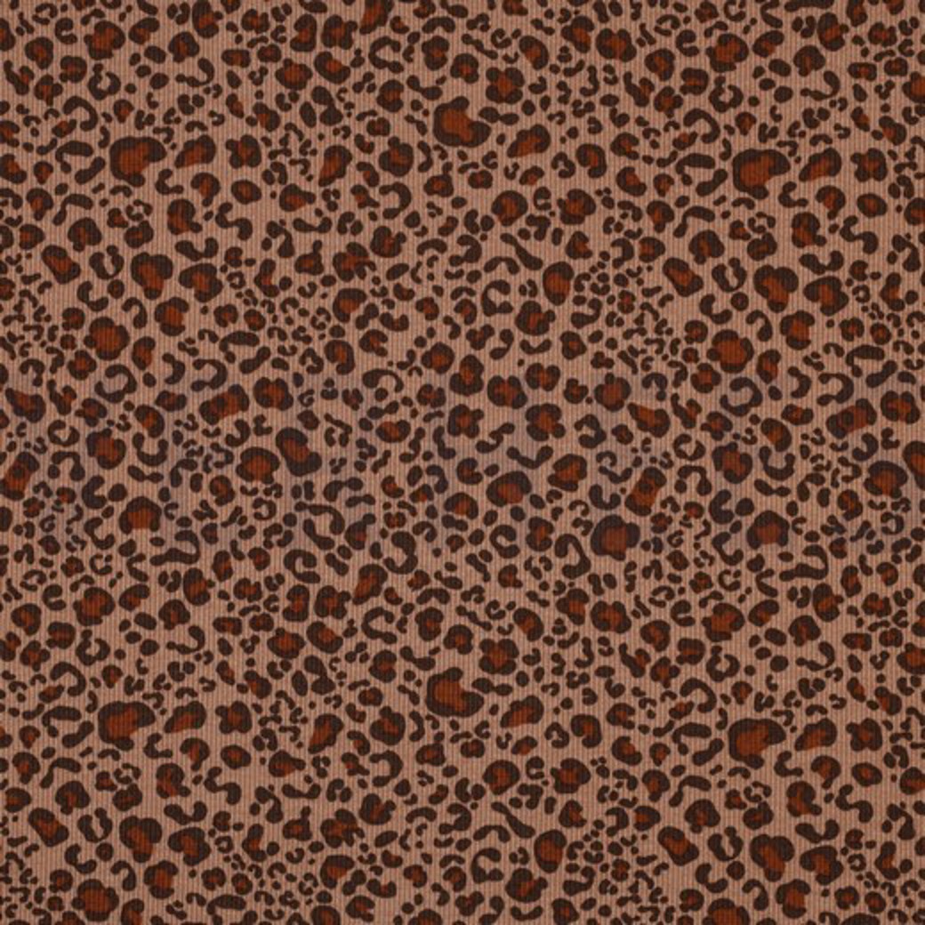 RIB JERSEY ANIMAL SKIN BEIGE