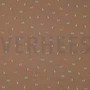 DOUBLE GAUZE BUTTERFLIES CAMEL (thumbnail)