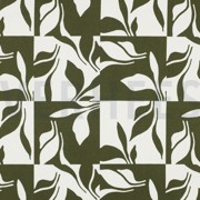 CANVAS ABSTRACT LEAVES FOREST GREEN (thumbnail)